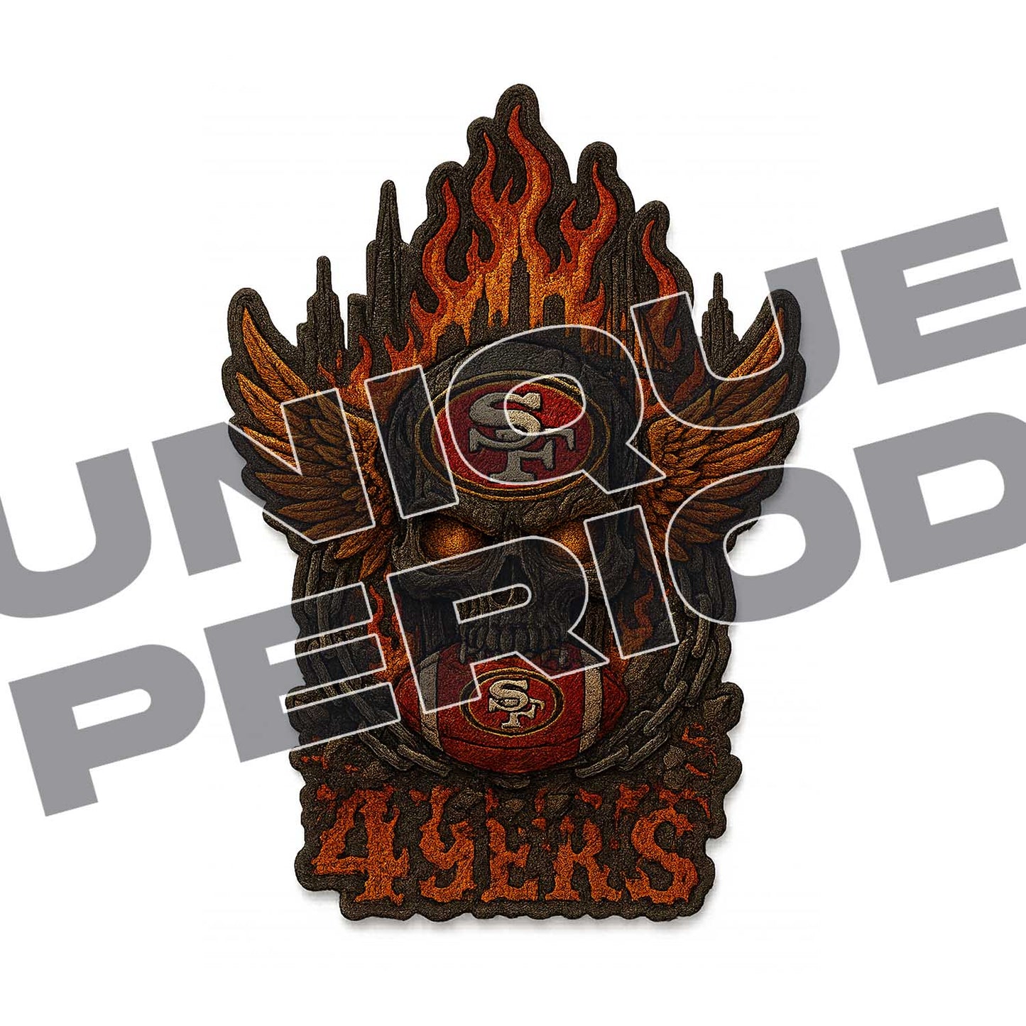 San Francisco 49ers Skull Patchish