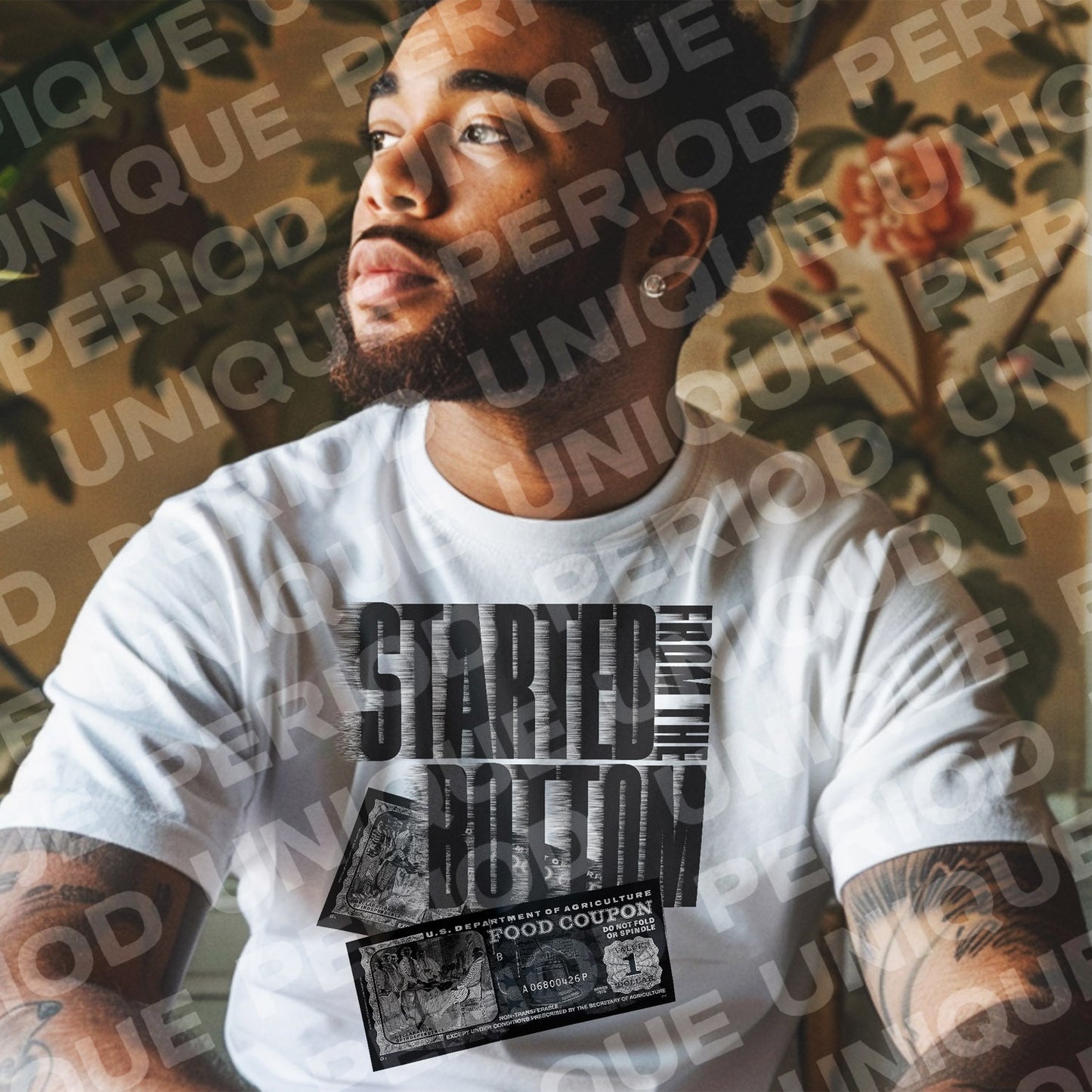 Started From The Bottom – Motivational Money Quote Shirt Design | 3 PNG Files + Mocks