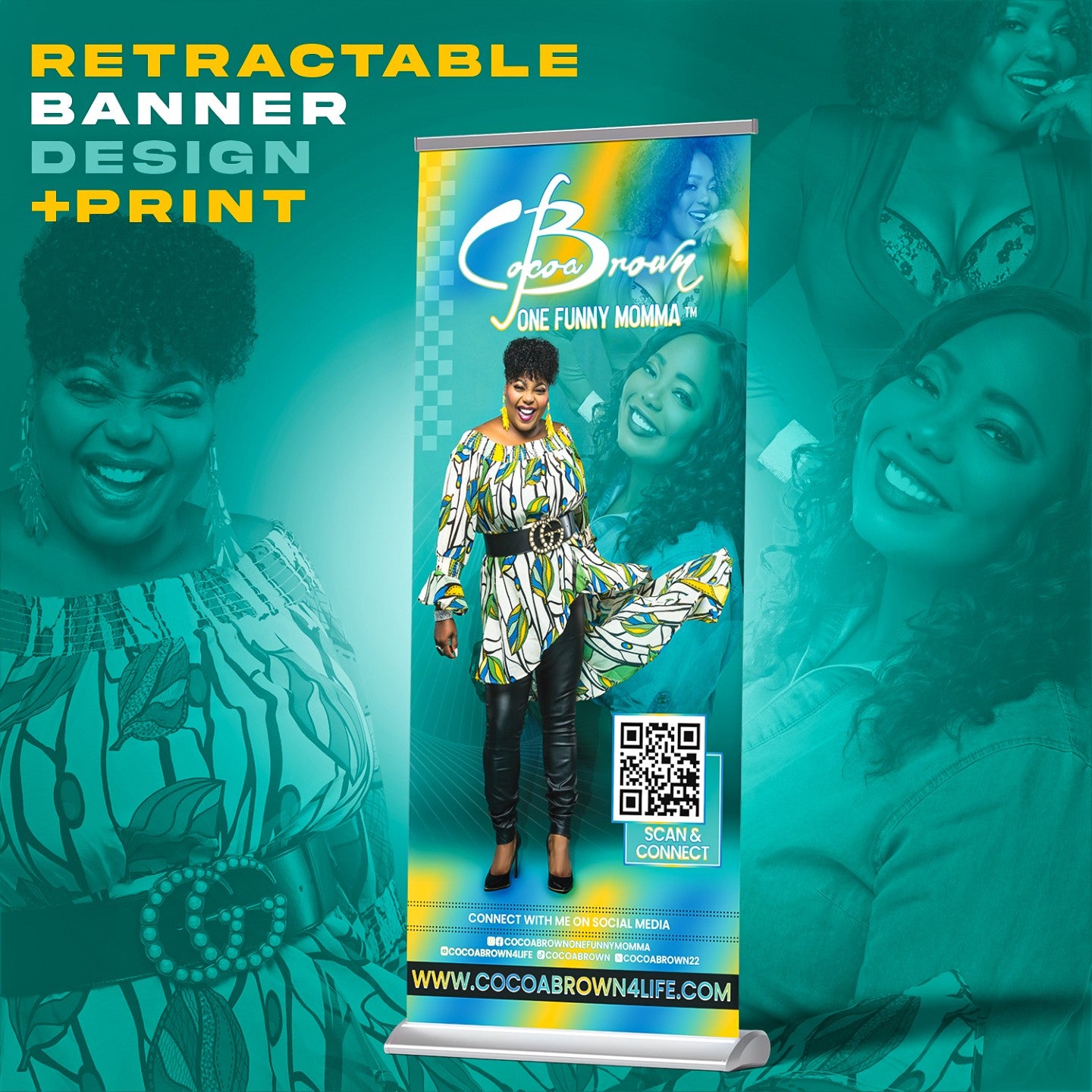 Retractable Banner Print Included