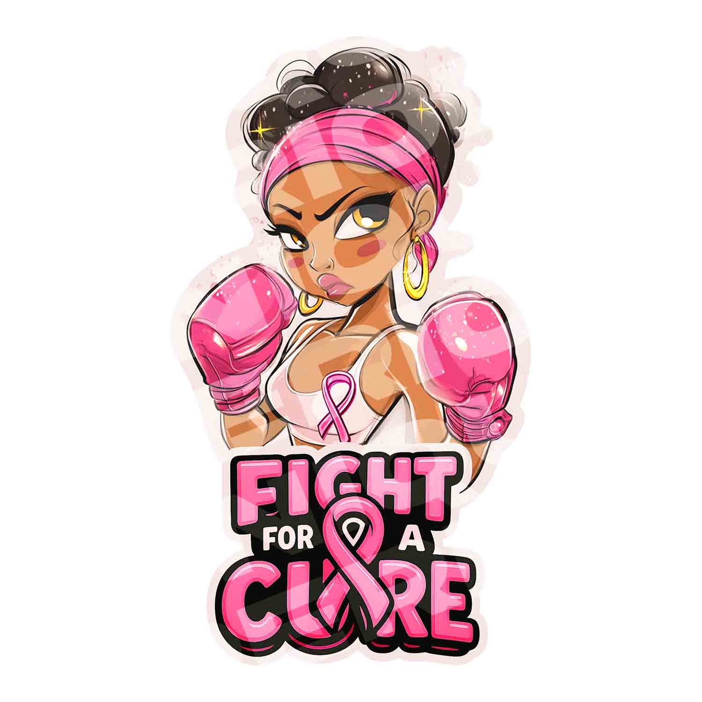 Fight for a Cure Sticker Style