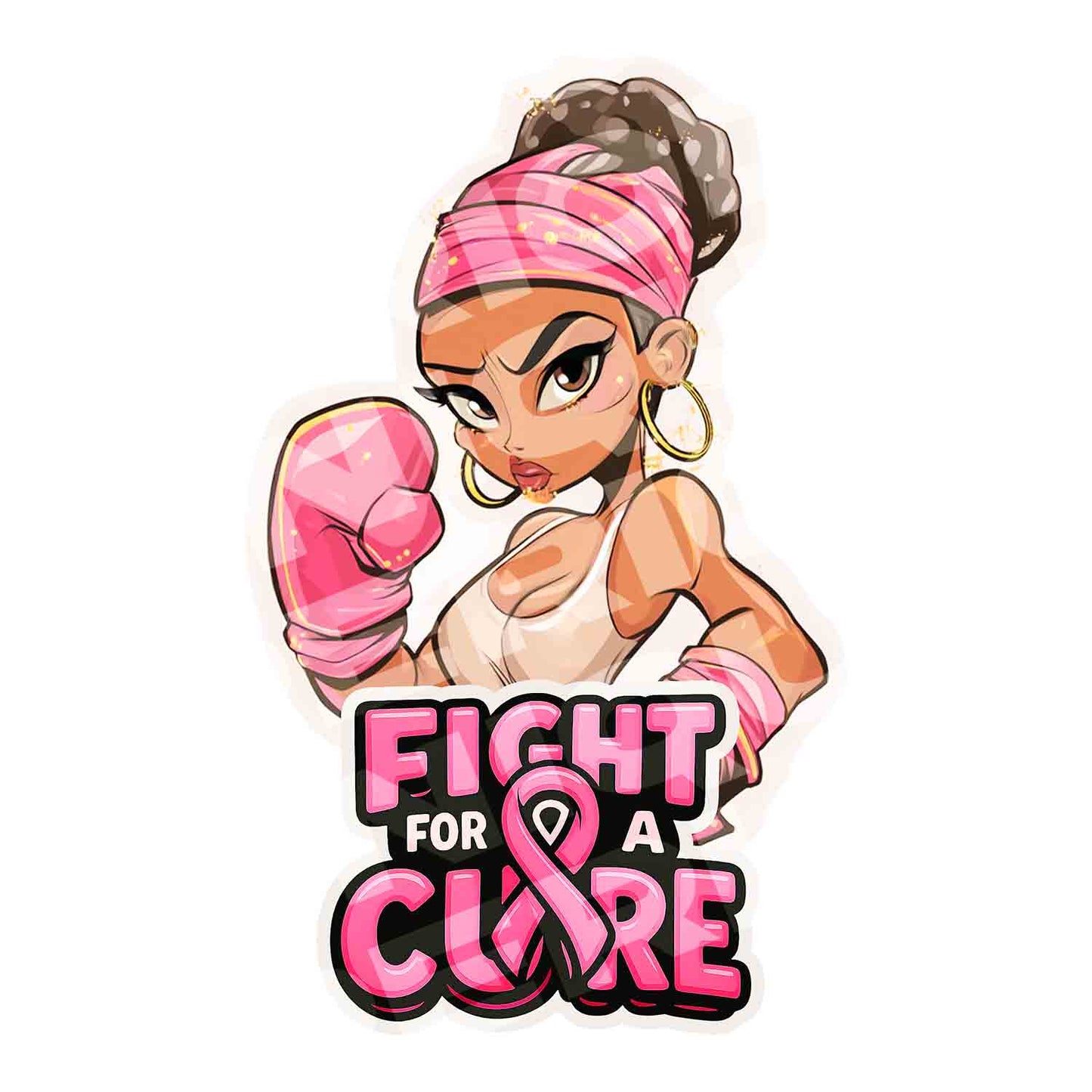 Fight for a Cure Strong Sticker Style
