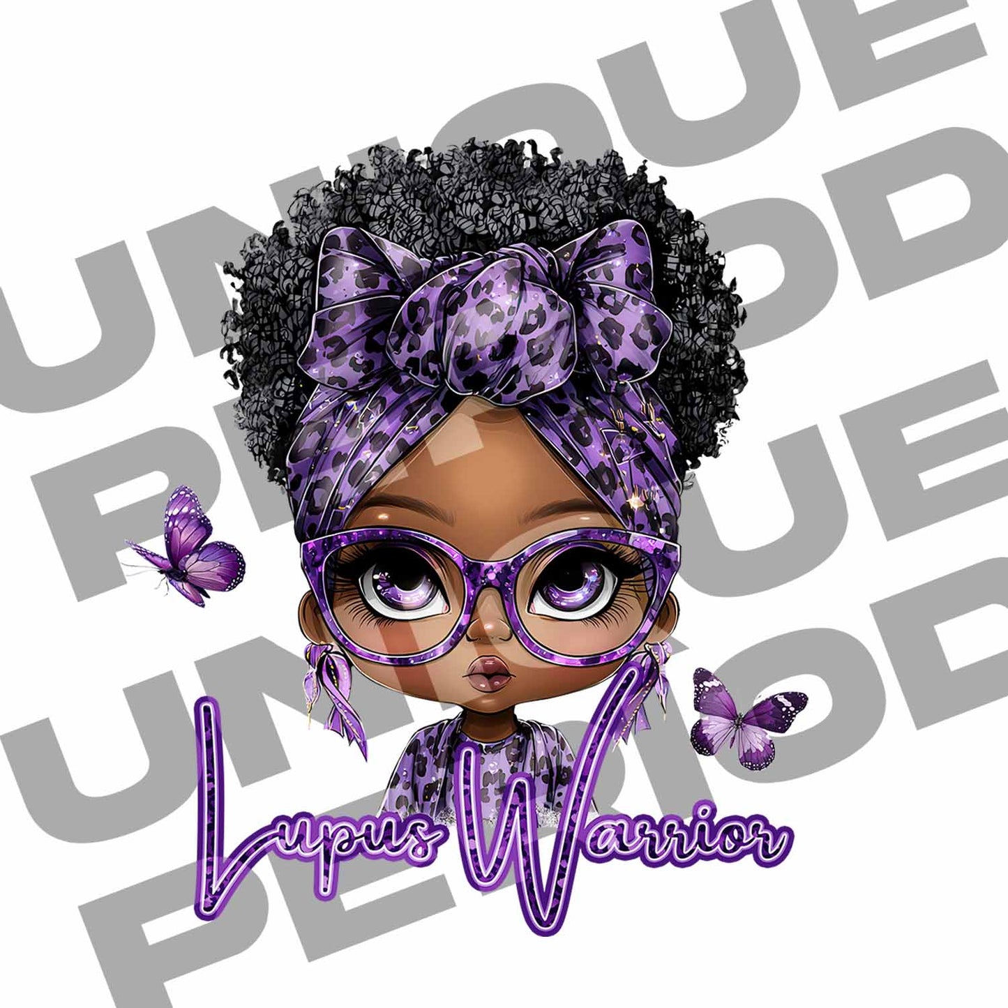 Lupus Warrior PNG – Chronic Illness Awareness Design