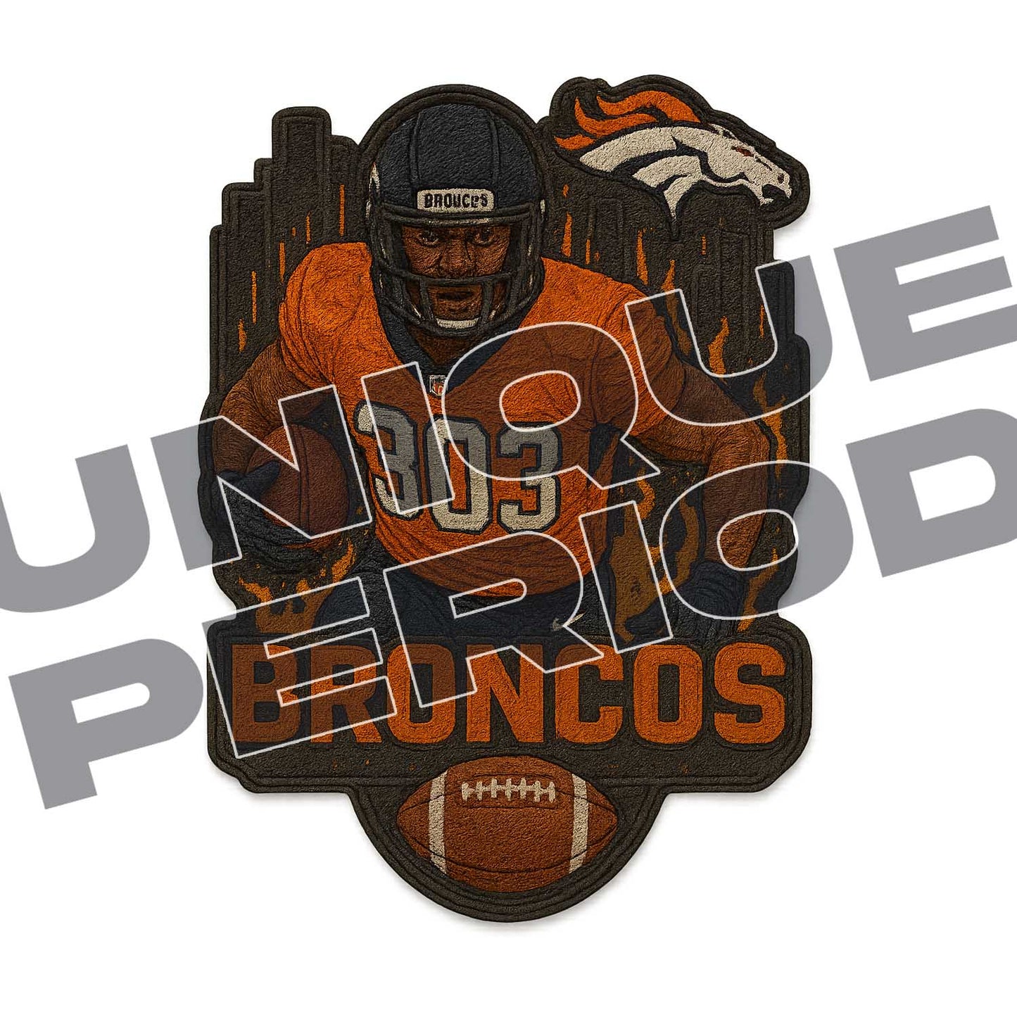 Denver Broncos (303) PatchISH (4 Pack)