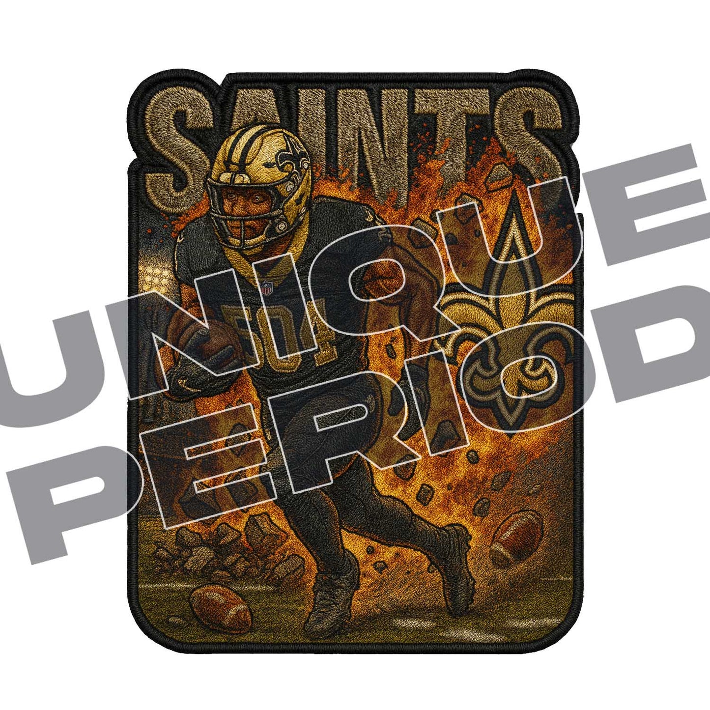 New Orleans Saints (504) PatchISH (3 Pack)