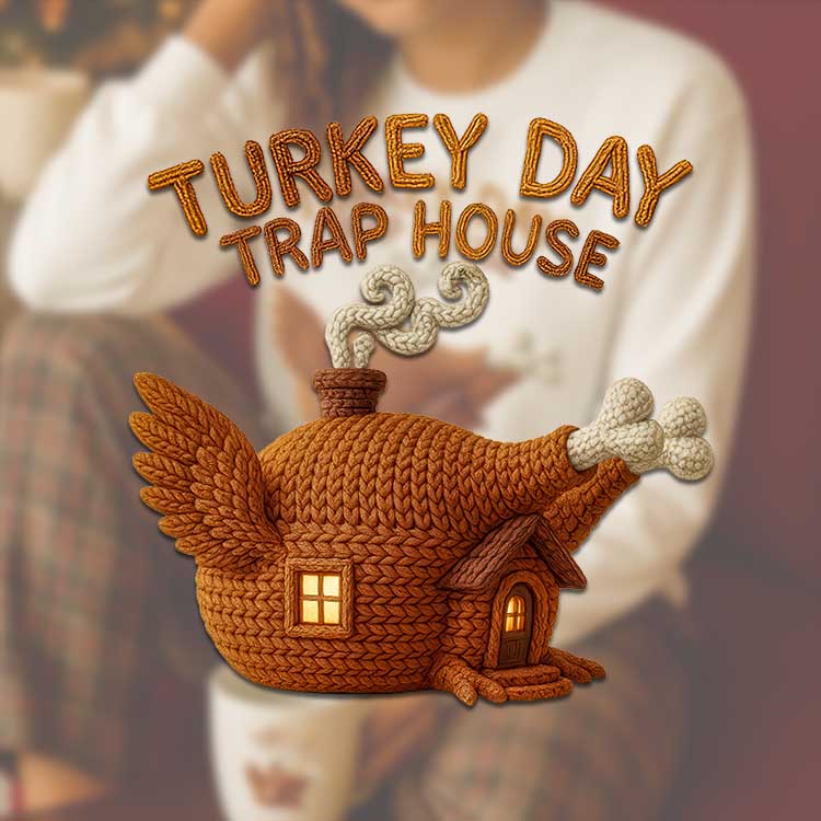 Turkey Traphouse PNG Design | Funny Thanksgiving Sublimation File for Shirts, Mugs & More