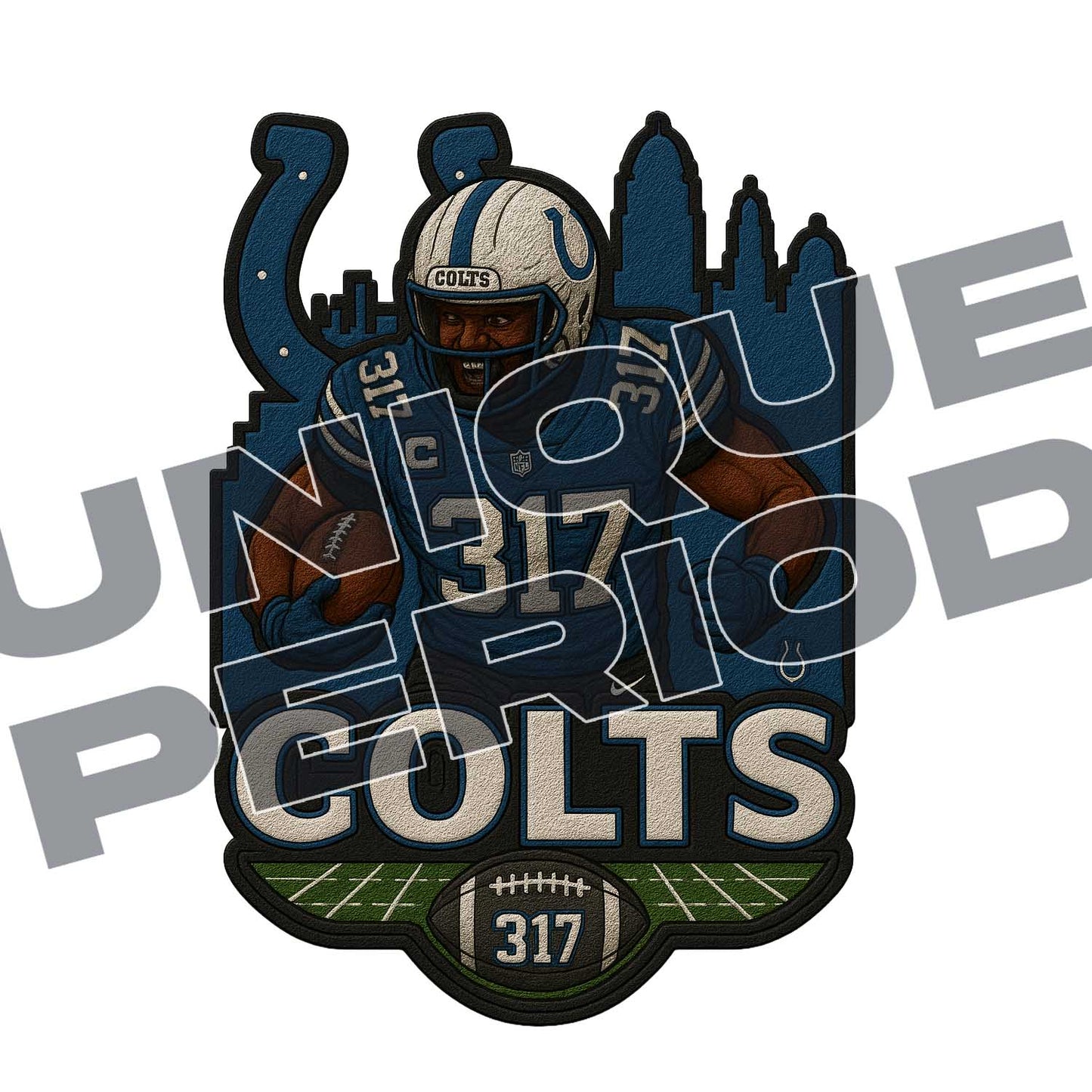 Indianapolis Colts (317) PatchISH