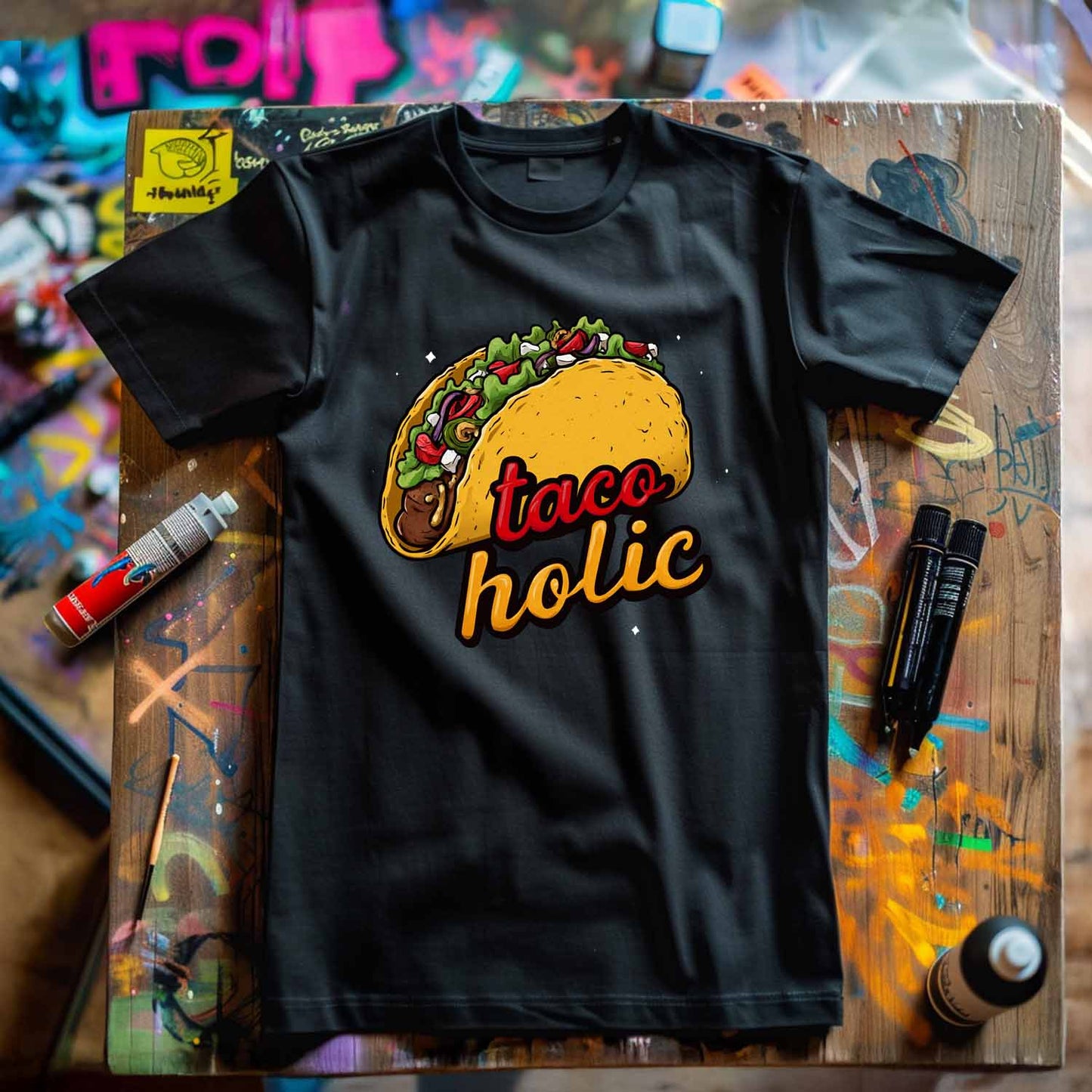 Taco Holic PNG Design | Funny Taco Lover Sublimation Download