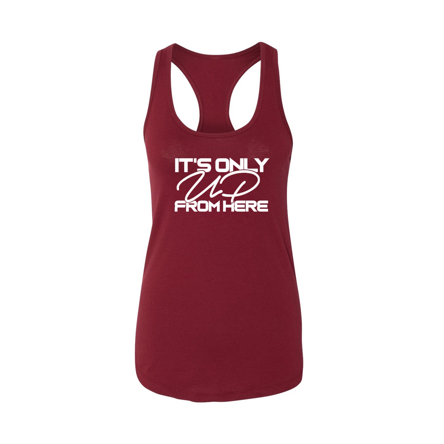 It's Only UP From Here Racerback Tank