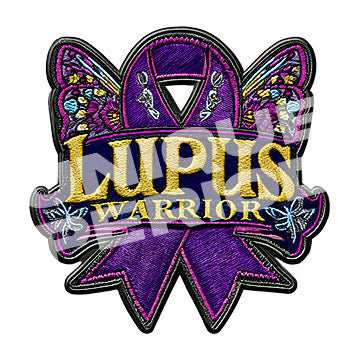 Lupus Warrior Ribbon Butterfly