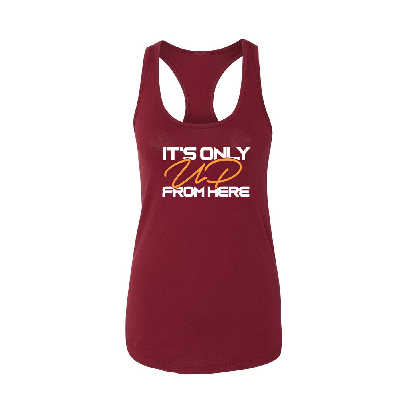 It's Only UP From Here Racerback Tank