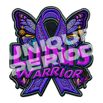 Lupus Warrior Ribbon Butterfly Magenta