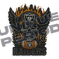 Las Vegas Raiders Skull Patchish (2 Pack)