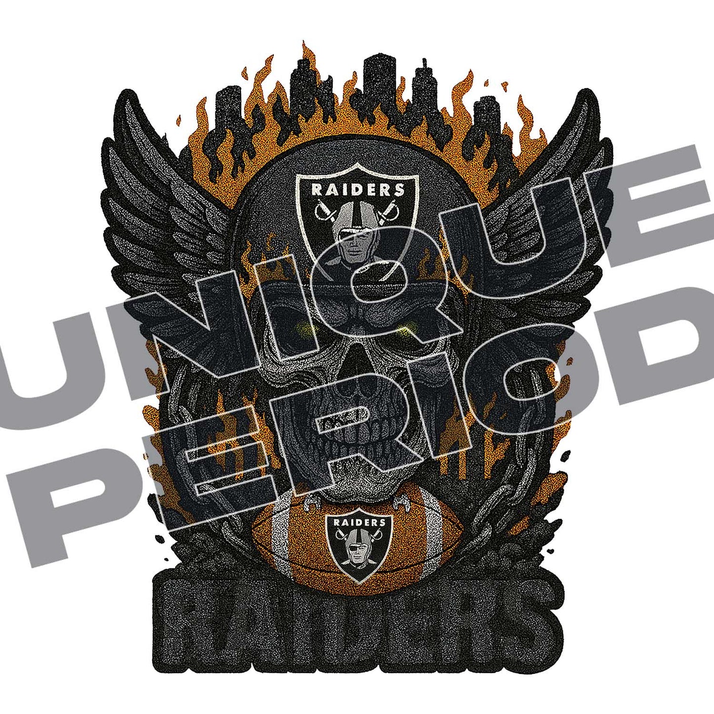Las Vegas Raiders Skull Patchish (2 Pack)