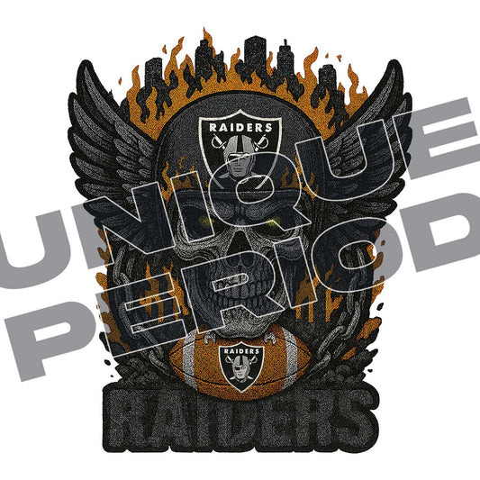 Las Vegas Raiders Skull Patchish (2 Pack)
