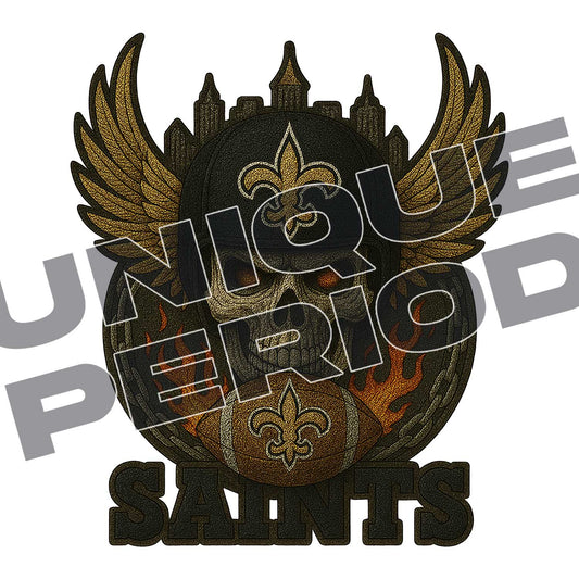 New Orleans Saints Skull Patchish (2 Pack)