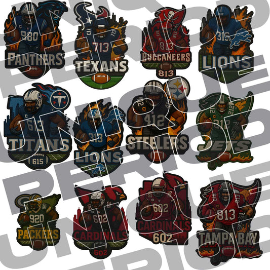 NFL Patchish Mega Bundle - 51 Designs PatchISH