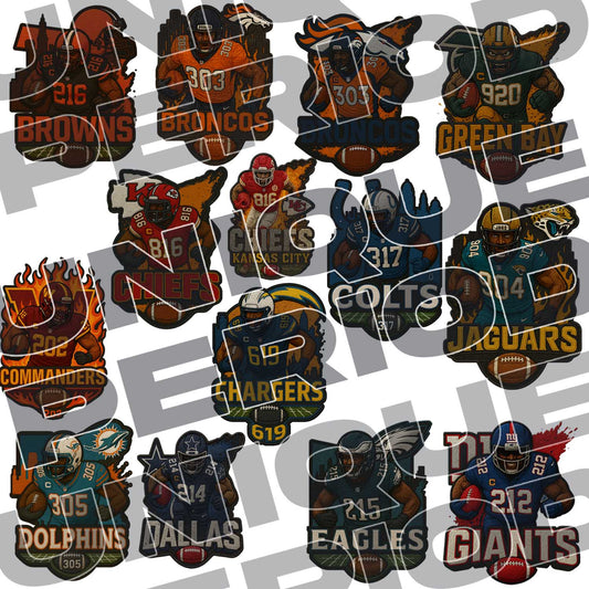 NFL Patchish Mega Bundle - 51 Designs PatchISH