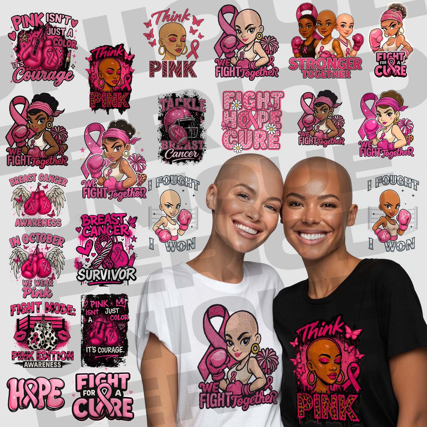 Breast Cancer Awareness 20-Piece Design Bundle