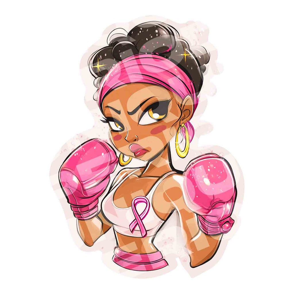 Breast Cancer Awareness Sticker Character Pack