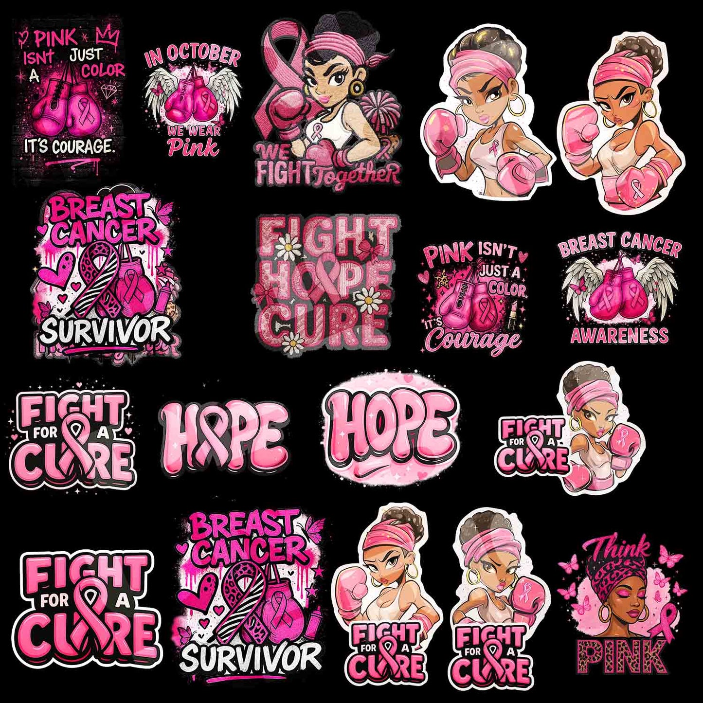 Breast Cancer Awareness over 50 files in this  Design Mega Bundle