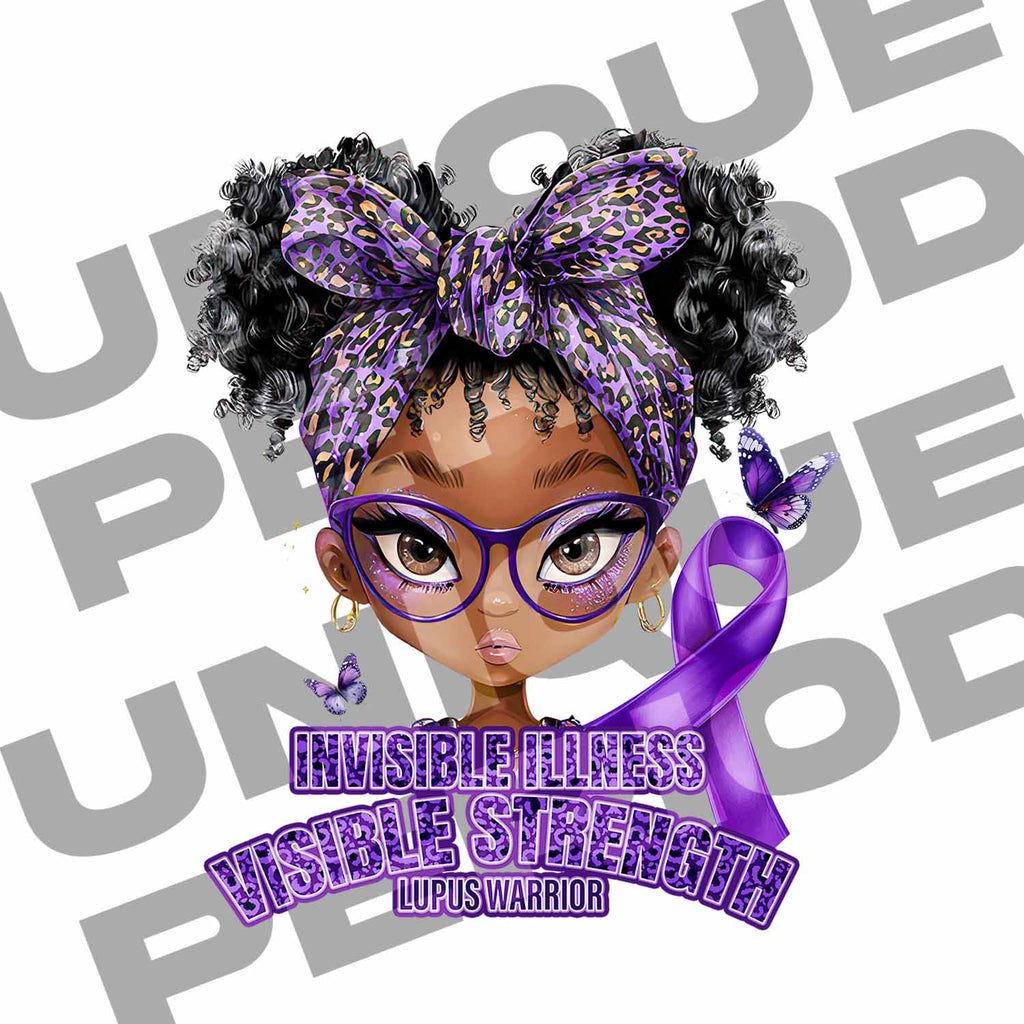 Invisible Illness Awareness PNG – Lupus Support Design