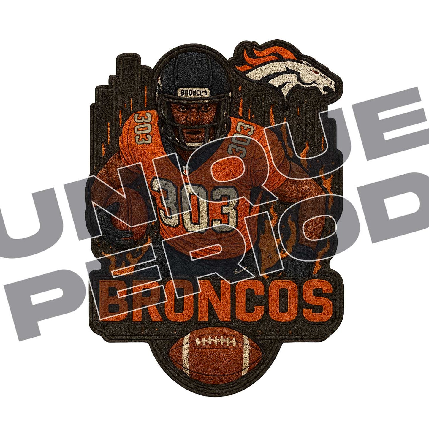 Denver Broncos (303) PatchISH (4 Pack)