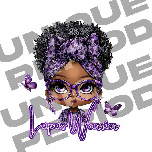 Lupus Warrior PNG – Chronic Illness Awareness Design