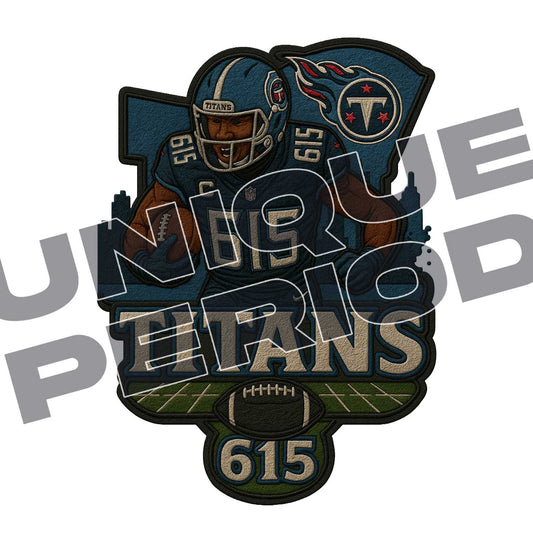 Tennessee Titans (615) PatchISH (2 Pack)
