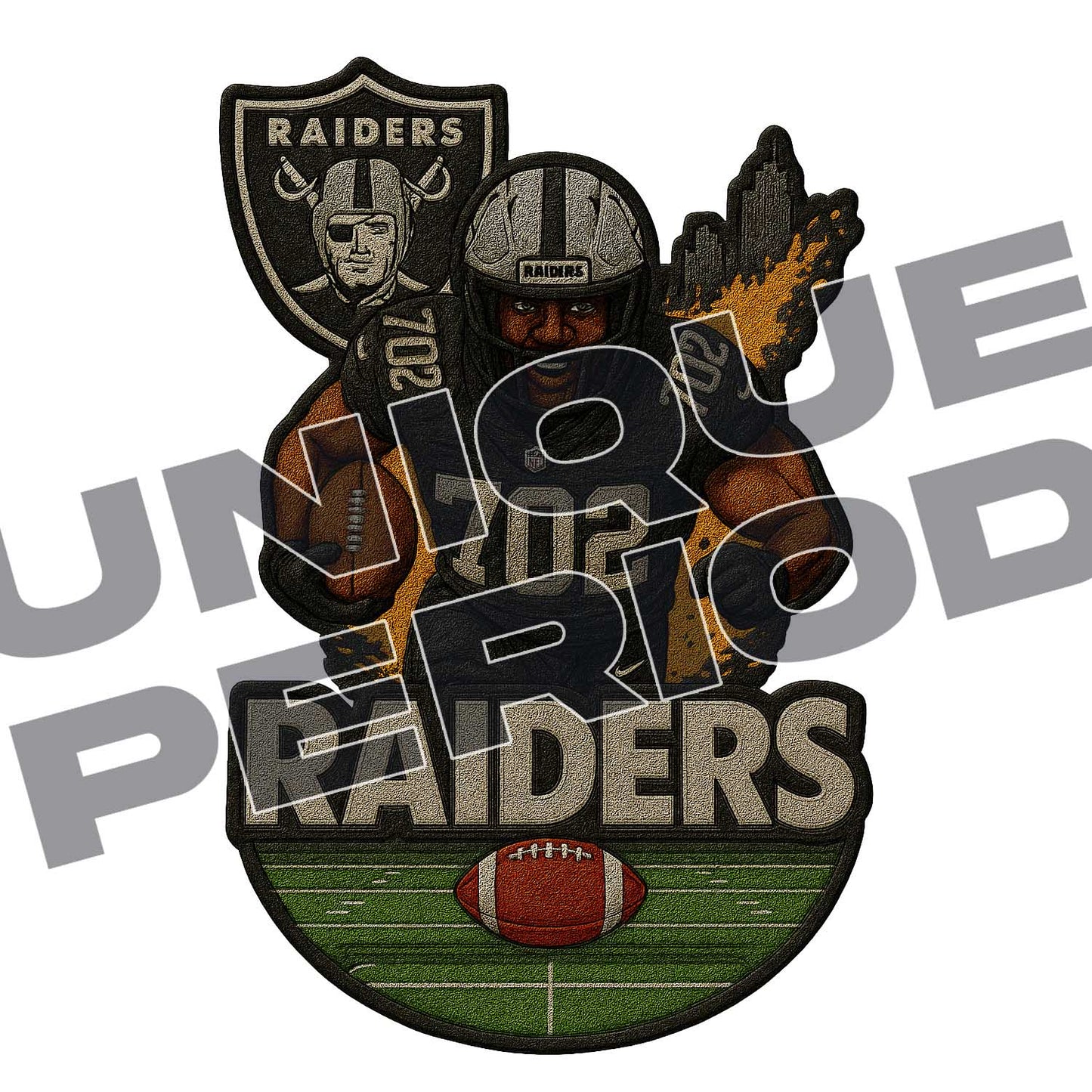 Las Vegas Raiders (702) PatchISH (3 Pack)