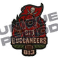 Tampa Bay Buccaneers (813) PatchISH (3 Pack)