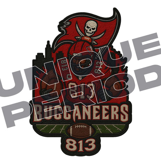 Tampa Bay Buccaneers (813) PatchISH (3 Pack)