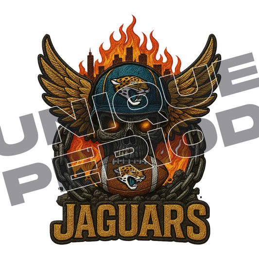 Jacksonville Jaguars Skull Patchish