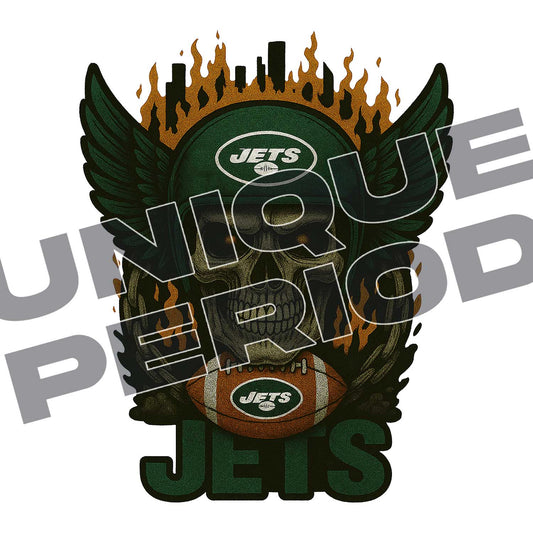 New York Jets Skull Patchish