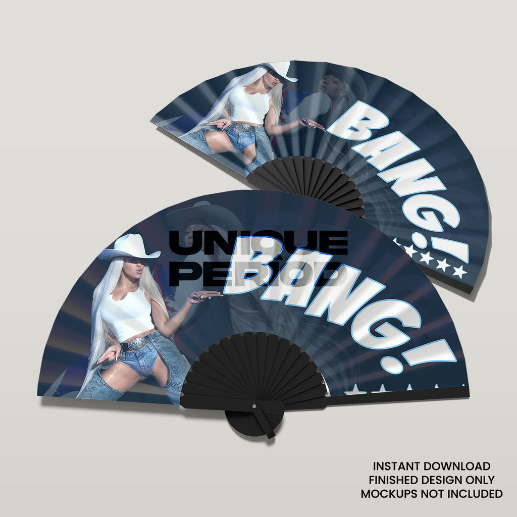 Loud & Legendary – Bang Cowboy Clack Fan  - 3 Design Bundle PNG (Sublimation (Digital Product) No Physical Item will be sent)