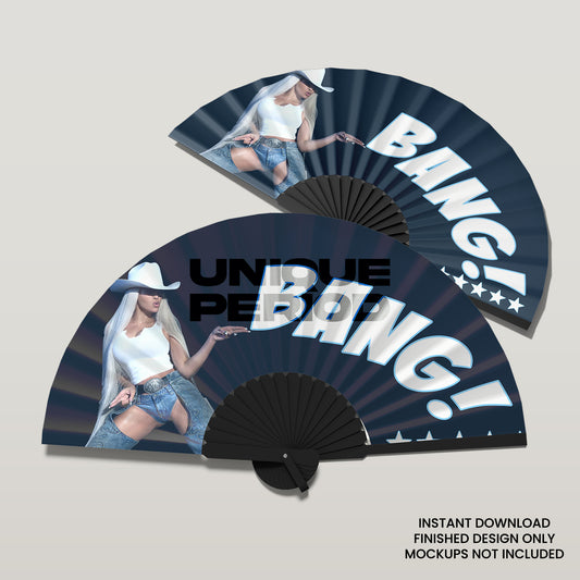 Loud & Legendary – Bang Cowboy Clack Fan  - 3 Design Bundle PNG (Sublimation (Digital Product) No Physical Item will be sent)