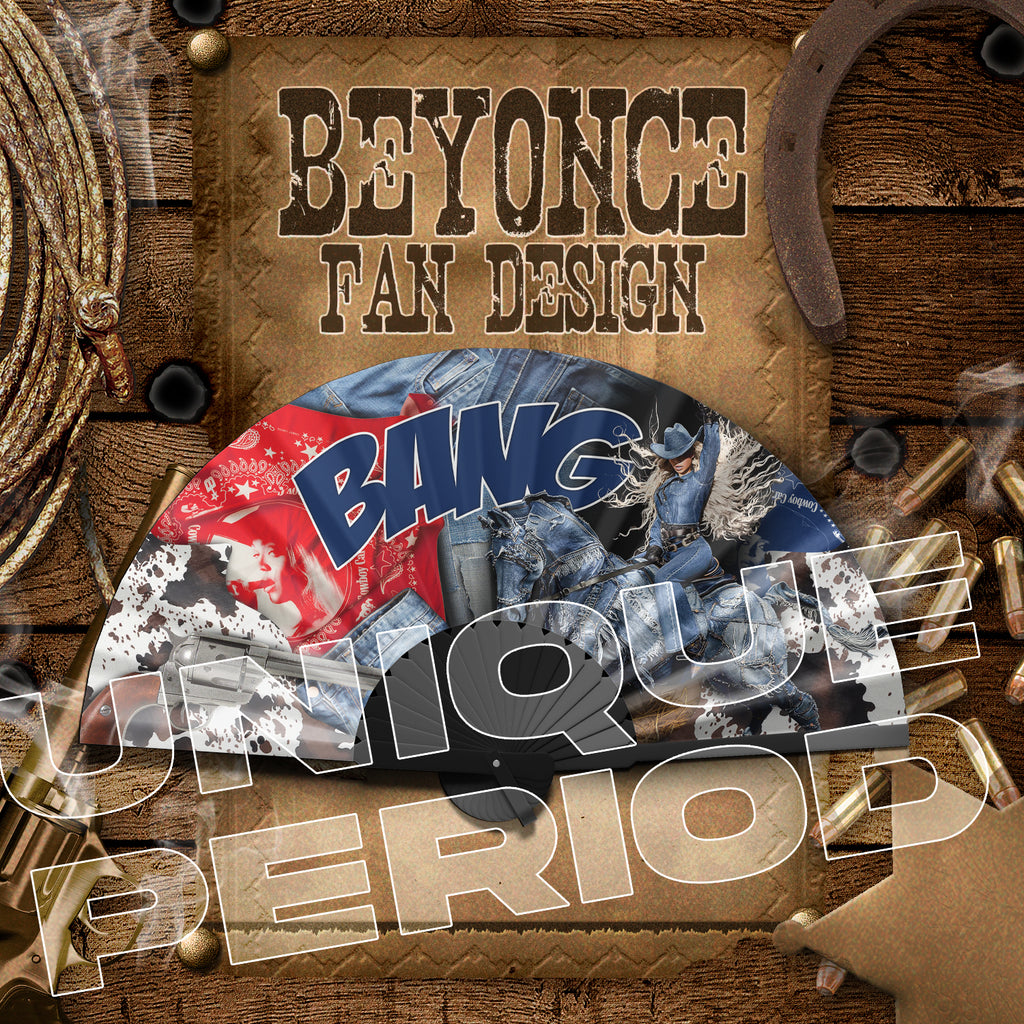 Beyoncé Inspired Clack Fan Design – Cowboy Carter Edition Printable Template PNG Only (Sublimation (Digital Product) No Physical Item will be sent) (Copy) (Copy) (Copy) (Copy)
