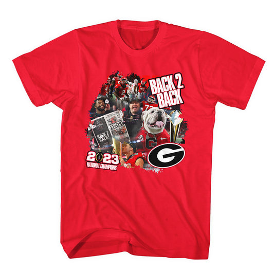 UGA Back 2 Back T-Shirt Retro