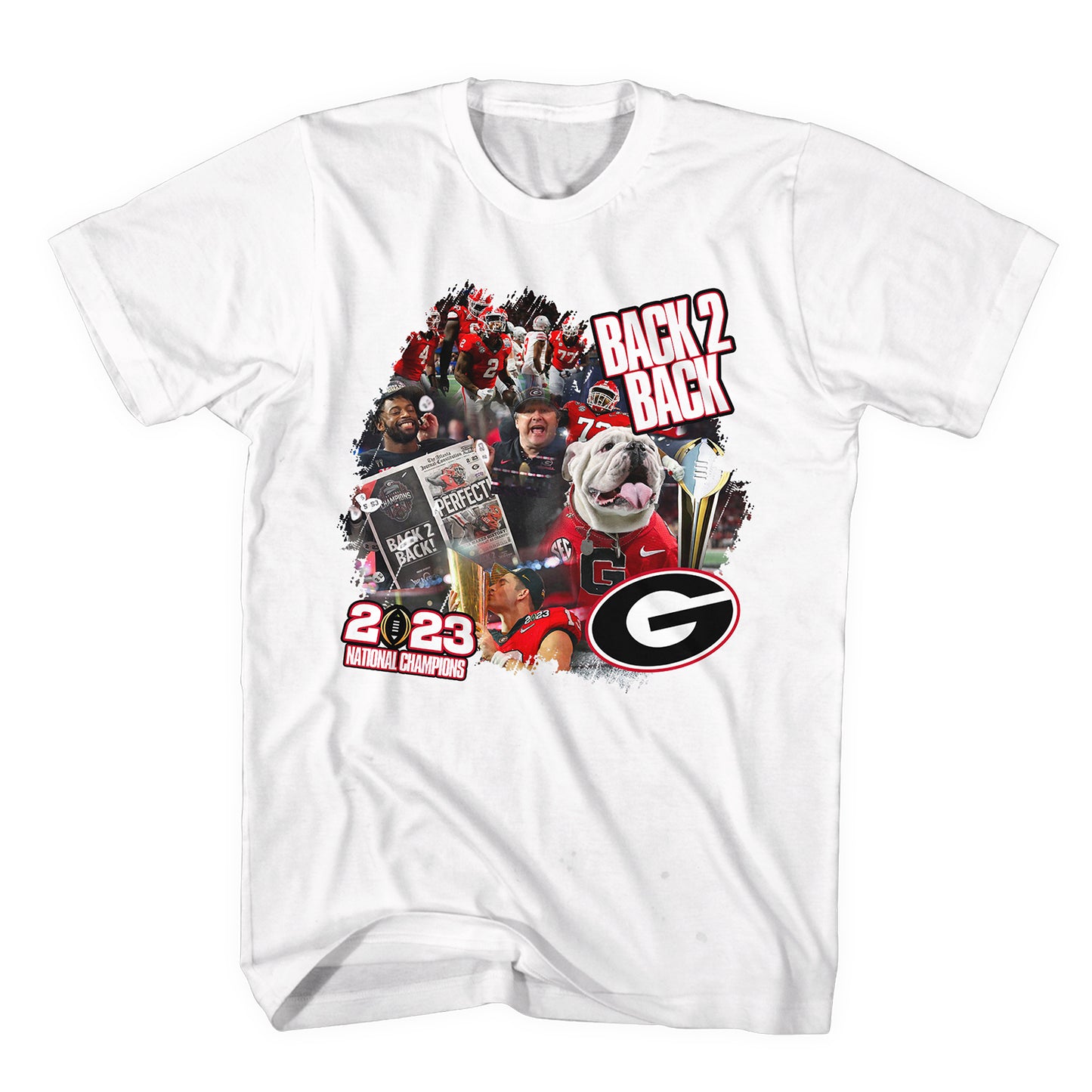 UGA Back 2 Back T-Shirt Retro